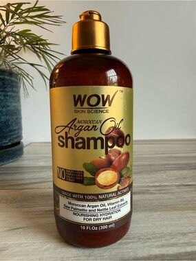 WOW Skin Science Moroccan Argan Oil Shampoo (10 Fl.Oz / 300 ml) ✨NWOB✨